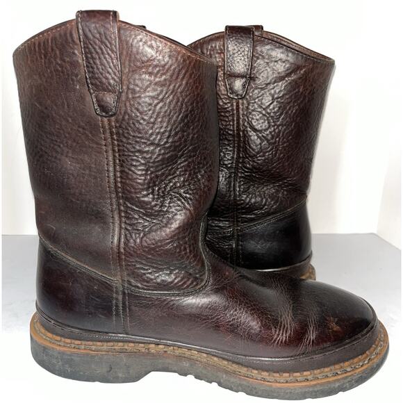 Georgia Giant Wellington Pull-On Work Boots G4274 Brown Men's Size 11.5 M - Picture 3 of 9